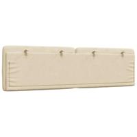 Hoofdbordkussen 180 cm stof crmekleurig - thumbnail