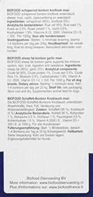 BF PETFOOD SCHAPENVET MAXI BONBONS KNOFLOOK - thumbnail