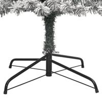 VidaXL Kunstkerstboom smal met standaard en sneeuw 300 cm pvc - thumbnail