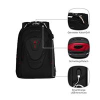 Wenger Ibex Deluxe Laptoprugzak Geschikt voor max. (laptop): 39,6 cm (15,6) Zwart - thumbnail