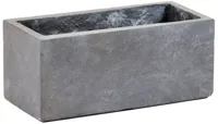 Mcollections balkonbak clayfibre 40x17,2x17,2 cm grijs - thumbnail