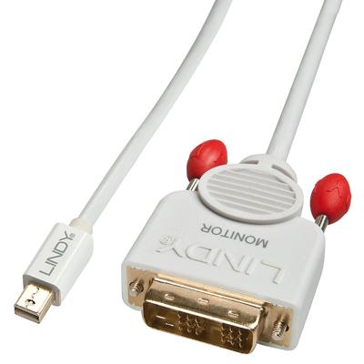 Line-actieve kabel Mini DisplayPort naar DVI-D, wit, 1 m