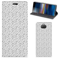 Sony Xperia 10 | Hoesje met Magneet | Stripes Dots - thumbnail