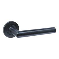 Intersteel Deurkruk Q 01 op rozet verdekt ø52x6mm PVD Zwart - thumbnail