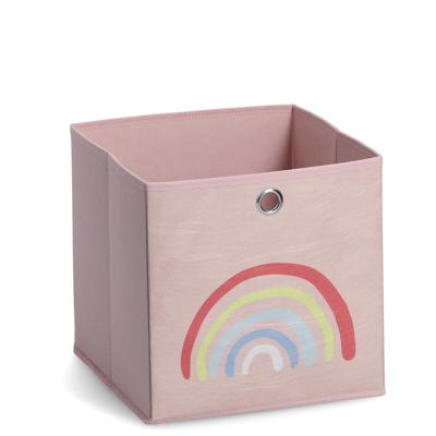 Opbergdoos Regenboog - Roze - 28 cm