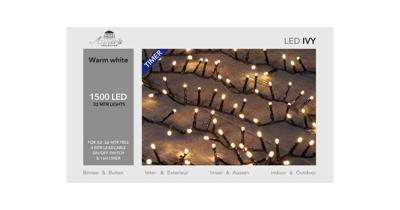 Kerstverlichting LED Ivy 1500 LED / 32 meter warmwit met timer Anna's collection - Annas collection Kerstverlichting LED Ivy 1500 LED / 32 meter warmwit met timer Anna's collection - Annas collection