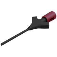 SKS Hirschmann MICRO-KLEPS rt Krokodillenklem Steekaansluiting 0.64 mm Ohne Messkategorie Rood - thumbnail