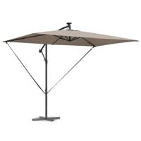 Cantilever Banana Parasol Taupe 294 x 200 x 254 cm - thumbnail