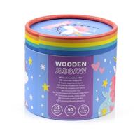 Unicorn Magic 90 stuks Gerecyclede KinderLegpuzzel - thumbnail