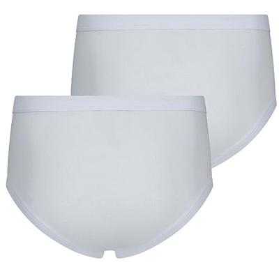 2-pak heren heup slip wit - met gulp M3000 - 100% katoenen ondergoed - Senioren - Met sluiting