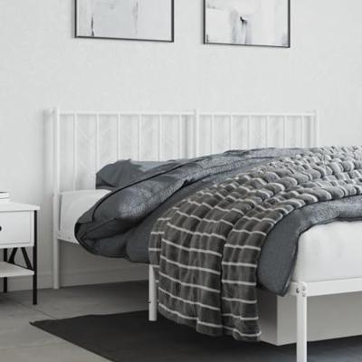 Hoofdbord 160 cm metaal wit