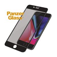 PanzerGlass P2619 - transparante displaybeschermfolie (heldere schermfolie, Apple iPhone 6/6s/7, krasbestendig, zwart, transparant, 1 stuk(e)) - thumbnail