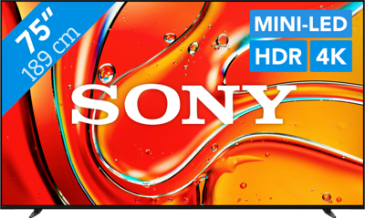 QLED TV Sony Bravia 7 75XR70 189cm 4K UHD Google TV 2024 zwart