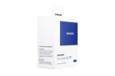 Samsung SSD T7 1TB Blauw Samsung SSD T7 1TB Blauw