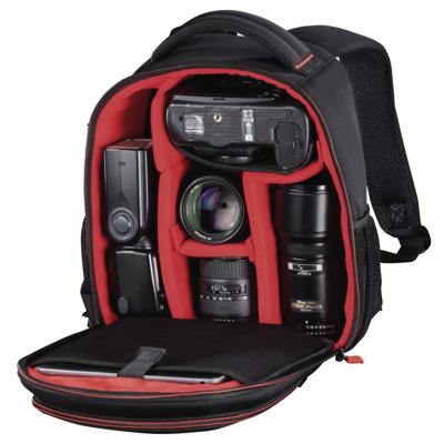 Hama Camera-rugzak Miami 150 Zwart/rood
