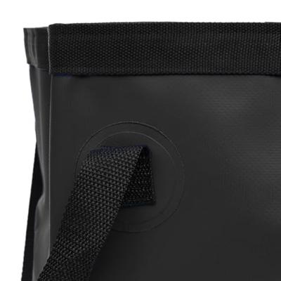 VidaXL Emmers 2 st inklapbaar 30 l pvc zwart