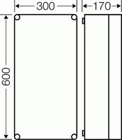 Hensel Mi 0400 Schakelkast (leeg) 600 x 300 x 170 PC Grijs-wit (RAL 7035) 1 stuk(s) - thumbnail