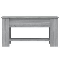 Salontafel 101x49x52 cm bewerkt hout grijs sonoma eikenkleurig - thumbnail