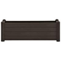 Plantenbak verhoogd 100x43x35 cm PP mokka - thumbnail