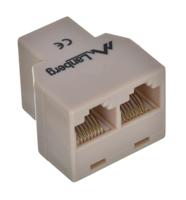 Lanberg AD-RJ45-2RJ45-OU network splitter Beige - thumbnail