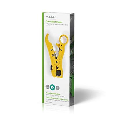 Nedis CSGG49520YE Coaxkabelstripper Rg59 - Rg6 - Rg7 - Rg11 Nedis CSGG49520YE Coaxkabelstripper Rg59 - Rg6 - Rg7 - Rg11