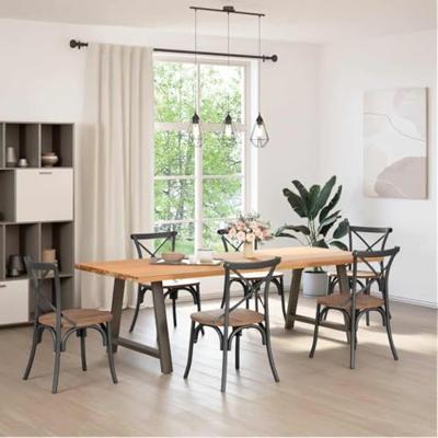 Eettafelpoten 2 st A-vormig 90x(72-73) cm staal