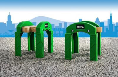 BRIO World Groene spoorbrug pijlers