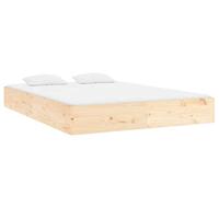 Bedframe zonder matras massief hout 200x200 cm - thumbnail