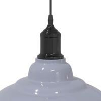 Hanglamp in hoogte verstelbaar E27 31 cm metaal glanzend grijs - thumbnail