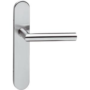 Intersteel Deurklink Hoek 90 graden op schild profielcilindergat geborsteld RVS Intersteel Deurklink Hoek 90 graden op schild profielcilindergat geborsteld RVS