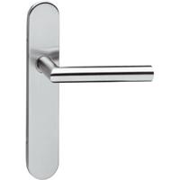 Intersteel Deurklink Hoek 90 graden op schild profielcilindergat geborsteld RVS - thumbnail
