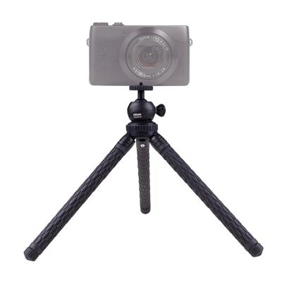 DÖRR Vagabond Ministatief 1/4 inch Werkhoogte: 23-106 cm Zwart Kogelkop