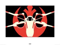 Kunstdruk Star Wars - Episode VII XWing Pop Art 80x60cm - thumbnail