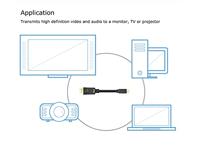 Akasa AK-CBDP22-20BK DisplayPort kabel 2 m Mini DisplayPort - thumbnail