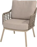 Dining Tuinstoel Puglia Latte Taupe 4SO Lounge Stoel Buiten Sardinia 4 Seasons Outdoor - thumbnail