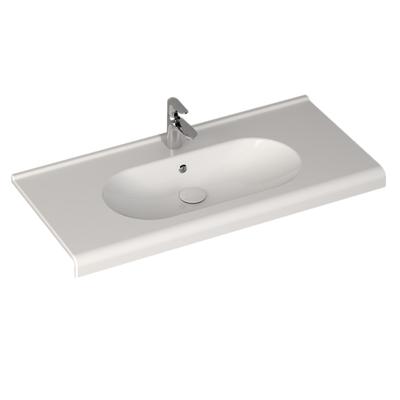 Wastafel Sanicare Q9 Inclusief Kraangat en Overloop 65x47 cm Keramisch Wit (exclusief meubel) Wastafel Sanicare Q9 Inclusief Kraangat en Overloop 65x47 cm Keramisch Wit (exclusief meubel)