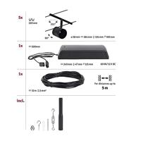 Paulmann WireDC Set Cup Kabelbasissysteem GU5.3 Zwart (mat), Chroom - thumbnail