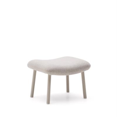 Kave Home Hocker 'Inari' Structuurstof, kleur Beige