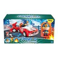 Famosa Pinypon - brandweerwagen met aanhanger en brandweerman - thumbnail