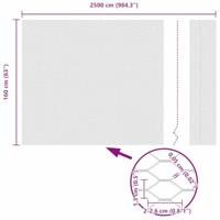 Hexagon Hek Zilver 1,6 x 25 m Gegalvaniseerd staal - thumbnail