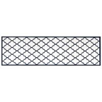 VidaXL Buitenkleed omkeerbaar 80x250 cm marineblauw en wit - thumbnail