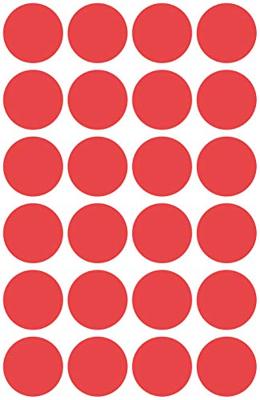 Avery-Zweckform 3004 Etiketten voor markeringspunten Ø 18 mm Rood 96 stuk(s) Permanent hechtend Papier