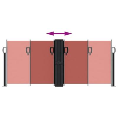 VidaXL Windscherm uittrekbaar 100x1000 cm terracottakleurig