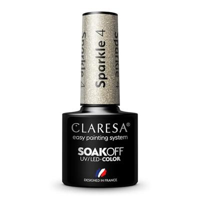 Claresa uv/led gellak 5ml sparkle 4 Claresa uv/led gellak 5ml sparkle 4