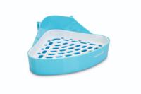 Beeztees Mandino Hoektoilet - Knaagdier - Blauw - 24X18X11Cm - thumbnail