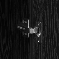 Hoge Kast Zwart Eiken 80x35x180 cm Engineered Hout - thumbnail