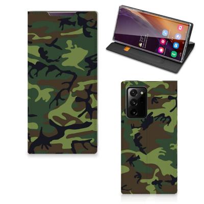 Samsung Galaxy Note 20 Ultra | Hoesje met Magneet | Army Dark Samsung Galaxy Note 20 Ultra | Hoesje met Magneet | Army Dark