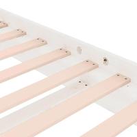 Bedframe massief hout wit 135x190 cm - thumbnail