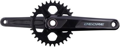 SHIMANO crankstel "deore fc-m6100-1" crankset shim.deore fc-m6100-1 32t 175mm