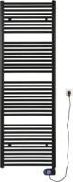 Saqu Fonti elektrische radiator 1000W 60x181,7cm mat zwart - thumbnail